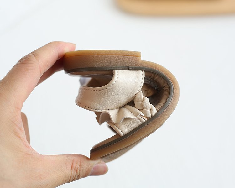 Giày Sandal Quai Dán Phong Cách Công Chúa Cho Bé Gái 1-8 Tuổi