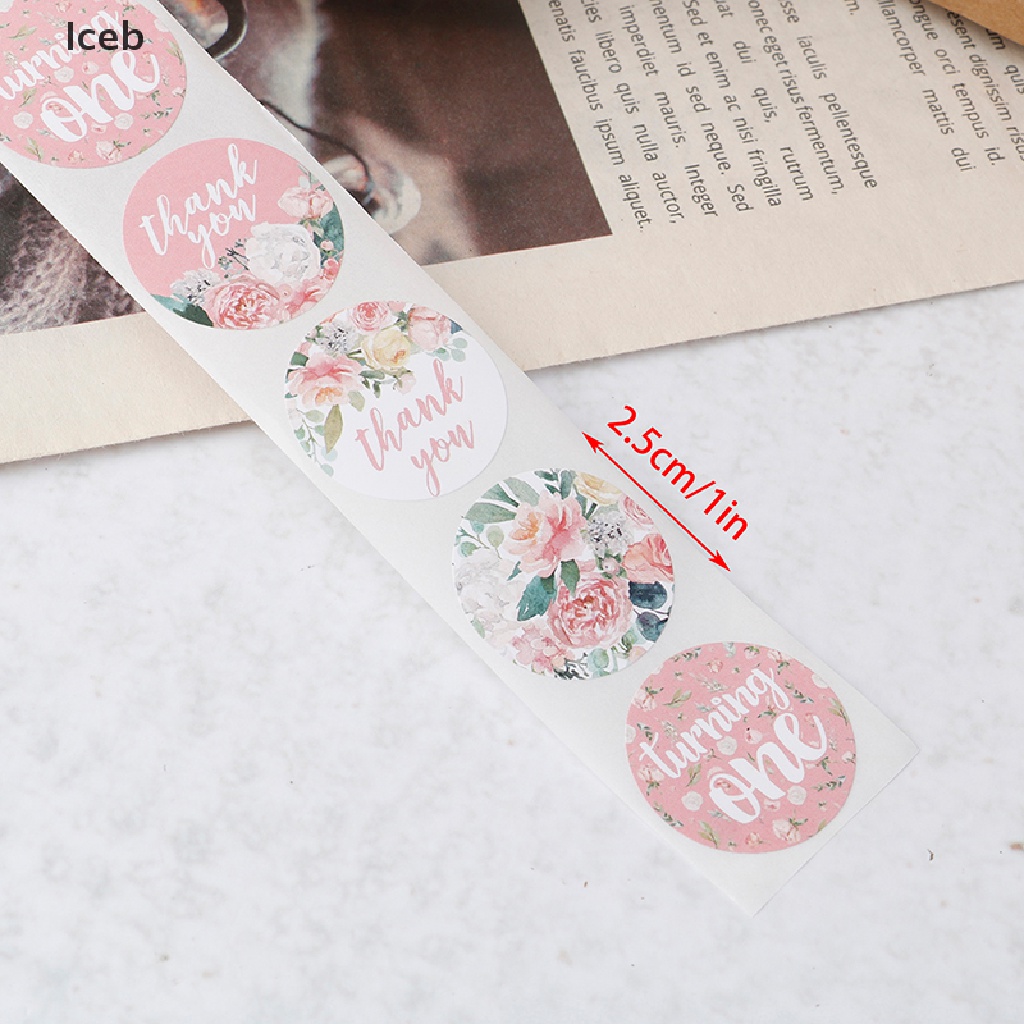 1 Cuộn 500 Nhãn Dán &quot;Thank You&quot; Cho Tiệc Cưới