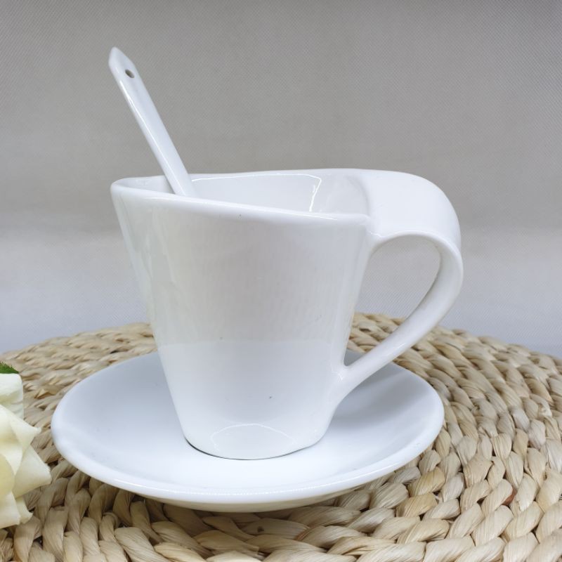 CỐC LY QUAI XOẮN ĐỘC ĐÁO 200ML - NHIỀU MÀU LỰA CHỌN - GỐM SỨ CAO CẤP.