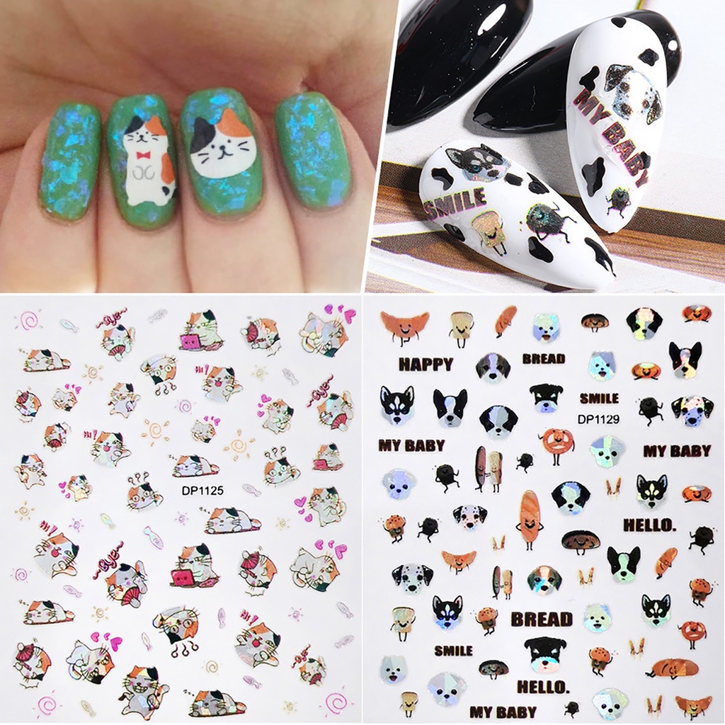 Miếng Dán Trang Trí Móng Tay 3D Lãng Mạn