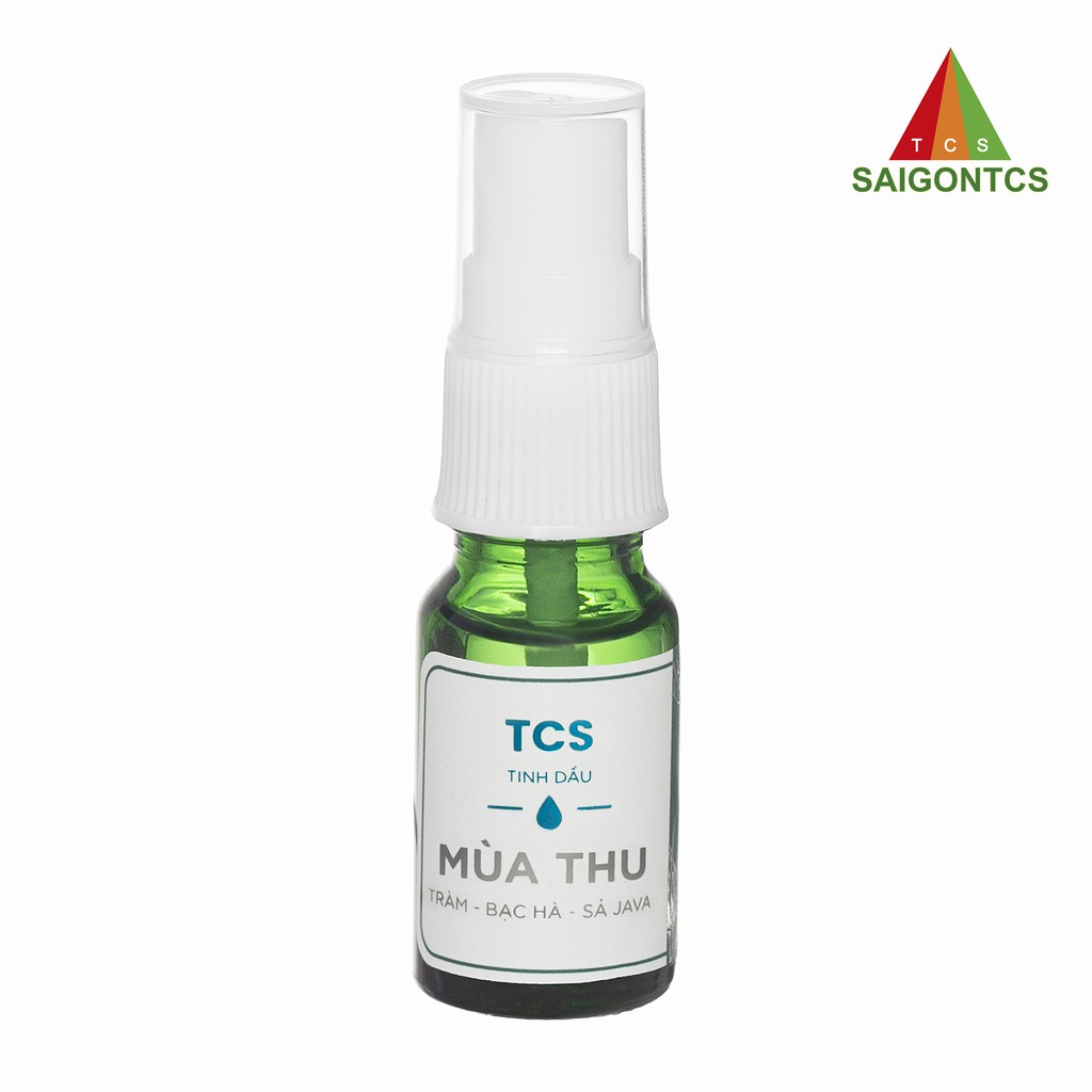 TINH DẦU THIÊN NHIÊN MÙA THU - Chai 10ml -Tràm, Bạc Hà, Sả Java - Sài Gòn TCS - NGĂN NGỪA VIÊM MŨI, VIÊM MŨI DỊ ỨNG