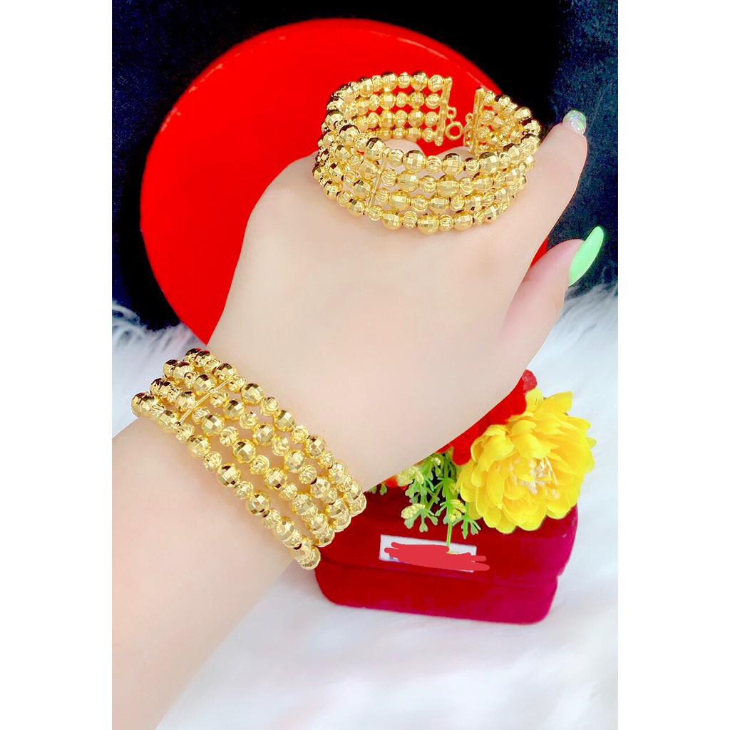 Vòng tay bi nữ mạ 18k cao cấp AP65