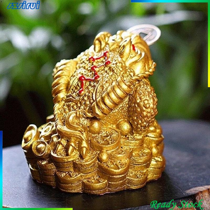Mô Hình Tượng Ếch Con Vàng Phong Thủy Trung Hoa