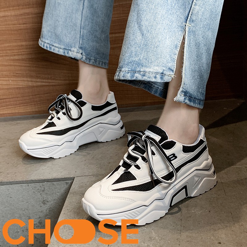 Giày Nữ Sneaker Phong Cách Choose Mới Đế Độn G2908