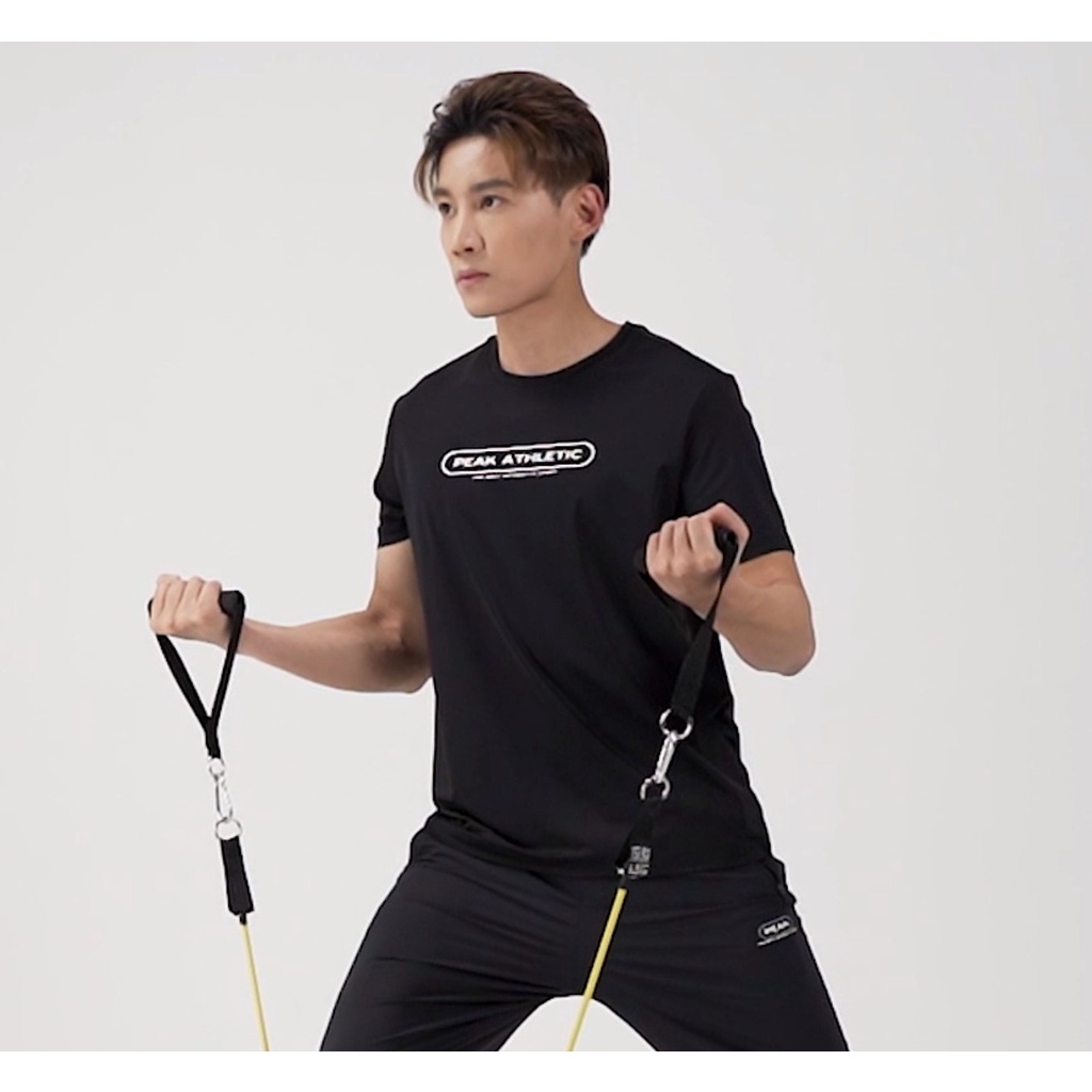 Áo thun Thể Thao Chính Hãng Cao Cấp PEAK F6222401, chuyên cho Chạy bộ, thoáng khí, nhanh khô, thấm hút mồ hôi, co giãn