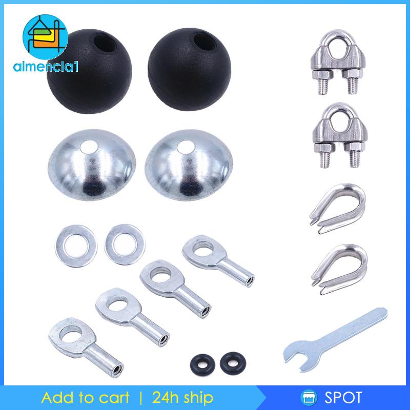 Set 17 nút chặn dây cáp bóng thay thế cho máy tập gym