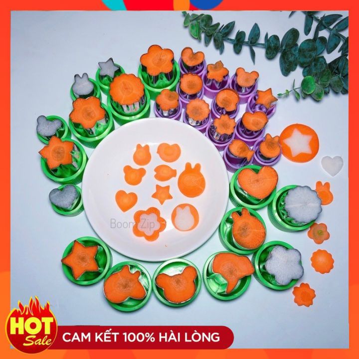 Khuôn cắt đa năng, bộ bấm tỉa rau củ trái cây, bánh, thạch
