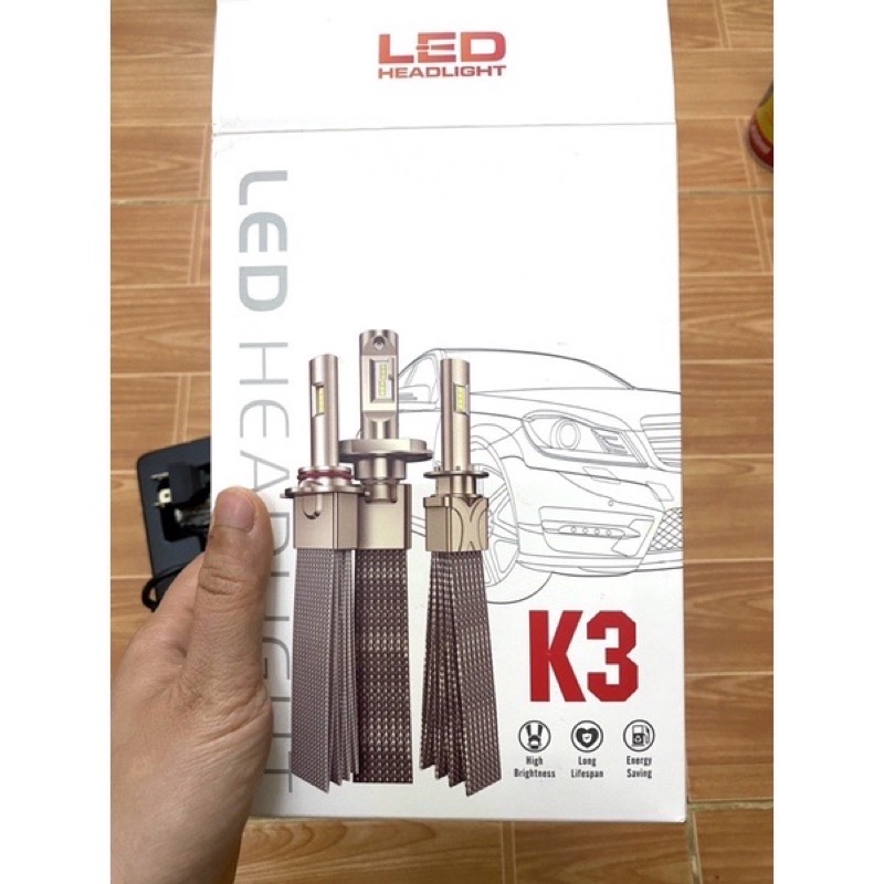 Đèn Pha led K3 và Y6 chân H4 bảo hành 1 năm lắp cho xe máy và ô tô sáng siêu mạnh