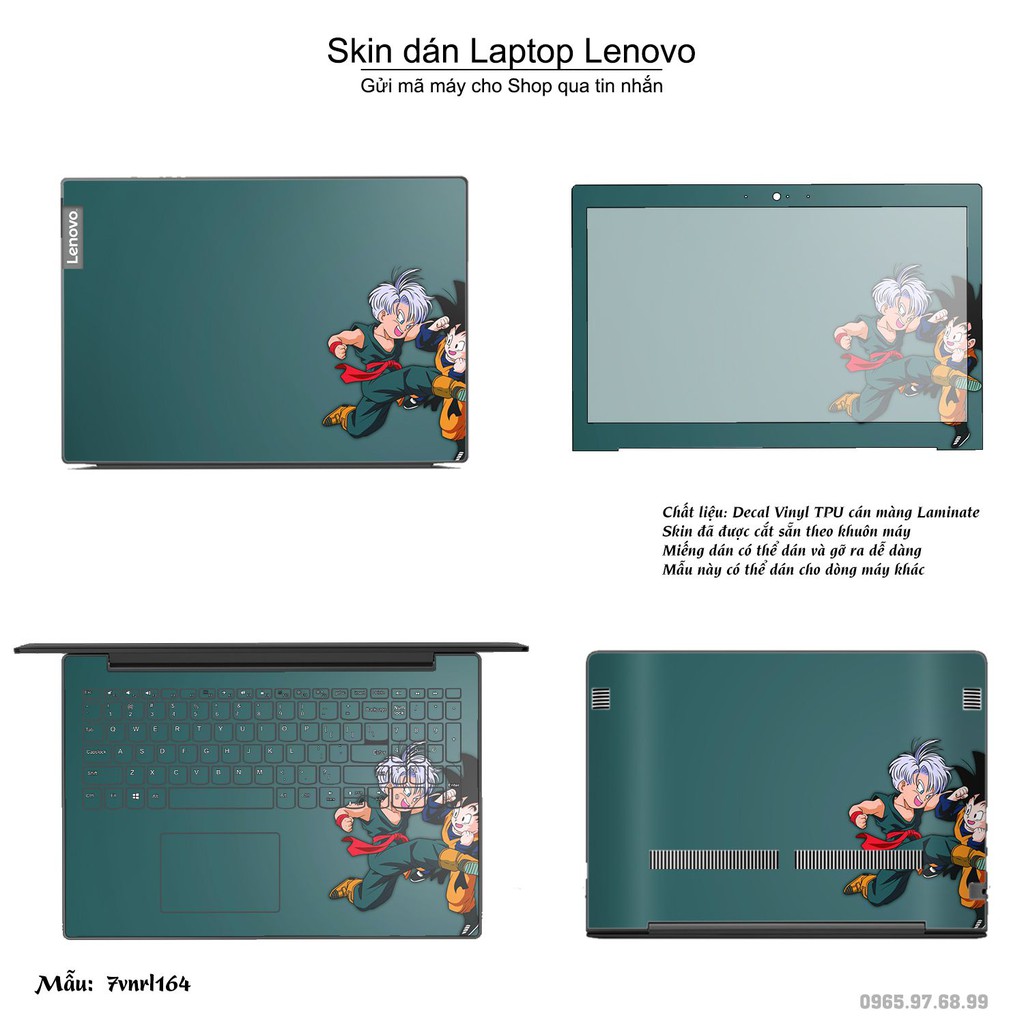 Skin dán Laptop Lenovo in hình Dragon Ball _nhiều mẫu 3 (inbox mã máy cho Shop)