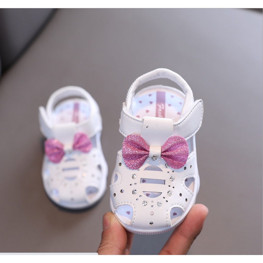 GIÀY BÚP BÊ NƠ CÓ KÈN CHO BÉ GÁI 6-36 THÁNG. GIÀY XĂNG ĐAN ĐẸP CHO BÉ GÁI. BABY LINK