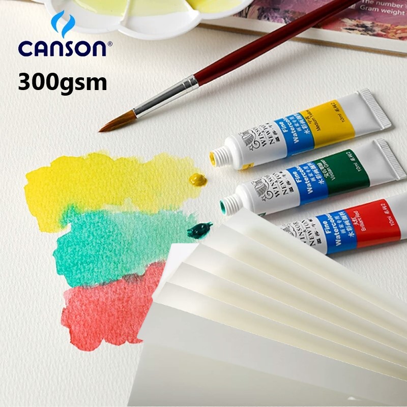 Giấy chuyên vẽ màu nước cao câp Canson Montval Pháp 300gsm - Art Shop