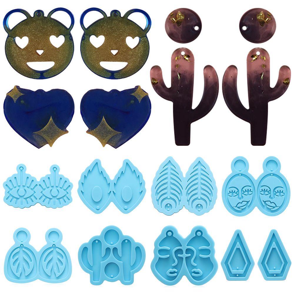 Khuôn Làm Bông Tai Bằng Resin UV Epoxy|Khuôn Silicone Làm Đồ Trang Sức