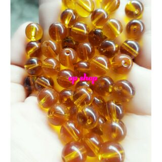 Hạt đá màu vàng 8mm ( gói 60v )