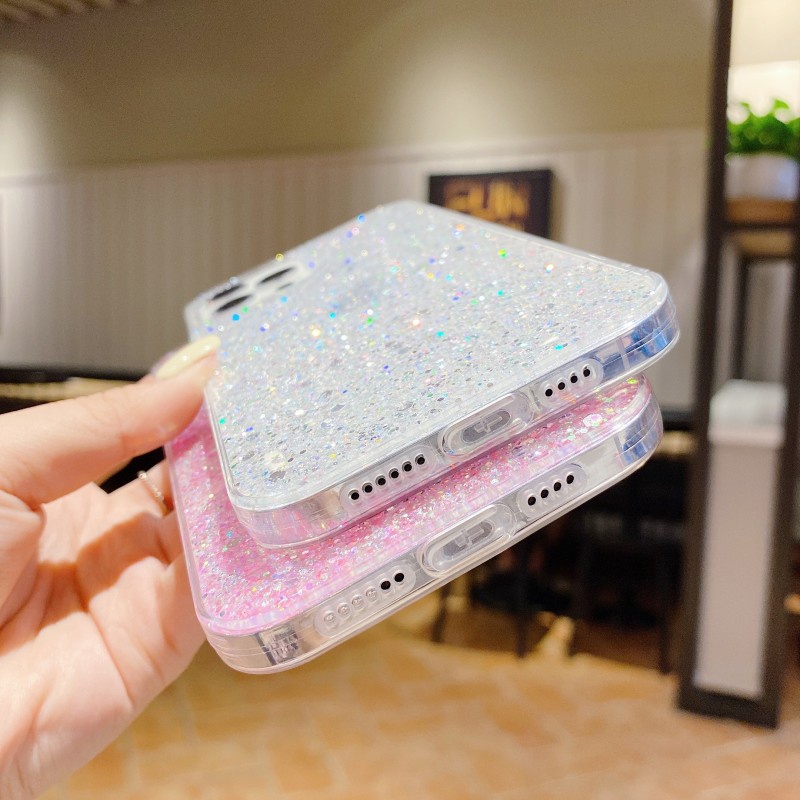 Ốp Điện Thoại Mềm Mỏng Đính Đá Lấp Lánh Cho OPPO Reno 4 4G 5 6 2 2F 4F 5F F11 Pro F9 F5 A73