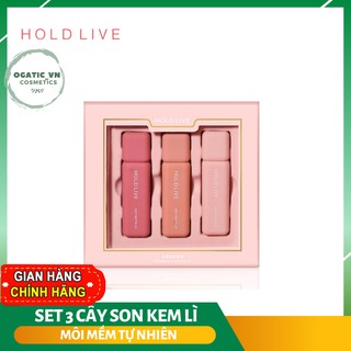 Set 3 cây son kem Holdlive Wonderfull Colorlip Mist Matte Lip -SM010