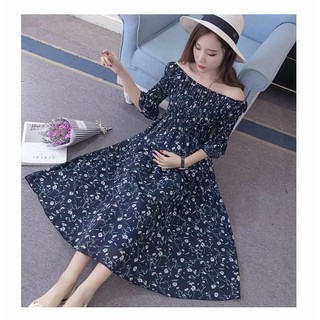 HÀNG NHẬP ĐẦM MAXI BẦU HOA