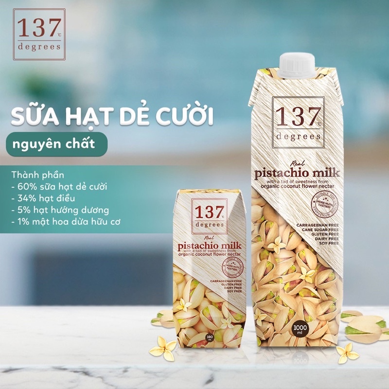 Combo 2 Hộp Sữa Hạt 137 Degrees Hộp 1000ml