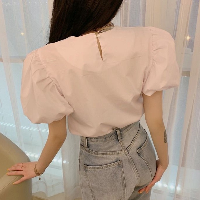 Áo Sơ Mi Chiffon Tay Phồng Ngắn Phong Cách Cổ Điển Thời Trang Mùa Hè Mới Dành Cho Nữ