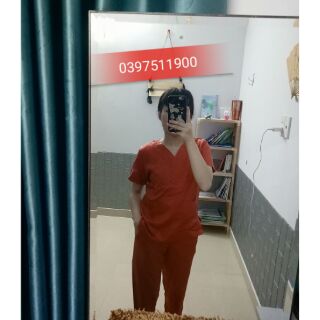 Đồng phục spa, ktv (cam đất)