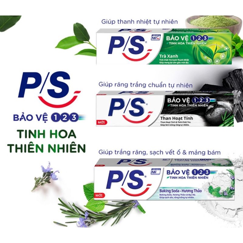 Kem đánh răng trắng răng Ps 123 180g
