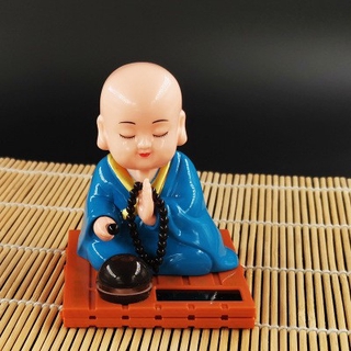 Tượng trang trí xe hơi hình chú tiểu dễ thương