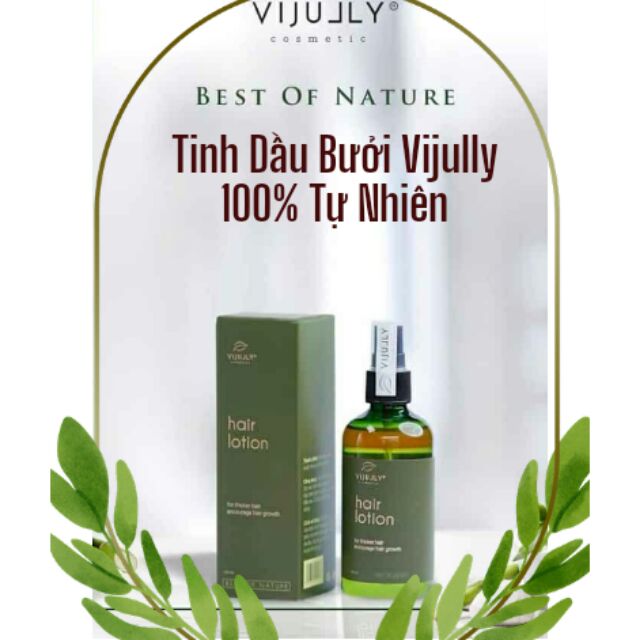 Tinh Dầu Bưởi Vi Jully Kích Thích Mọc Tóc (tặng cột tóc)