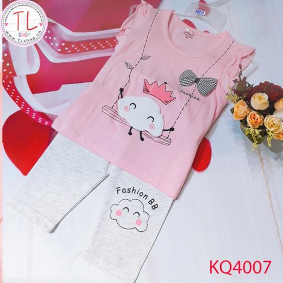 Thời trang trẻ em - Bộ áo quần thun ngắn cho bé hình thỏ - Quần áo bé trai - Bộ bé trai - Quần áo bé gái - Bộ bé gái