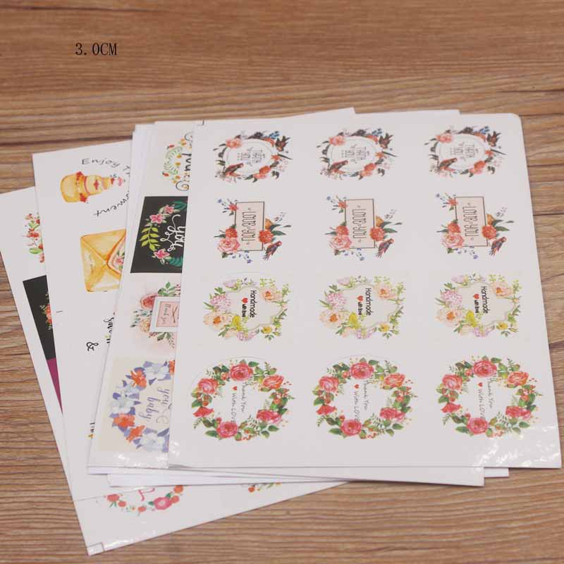Bộ 12 Miếng Dán Thank you Handmade