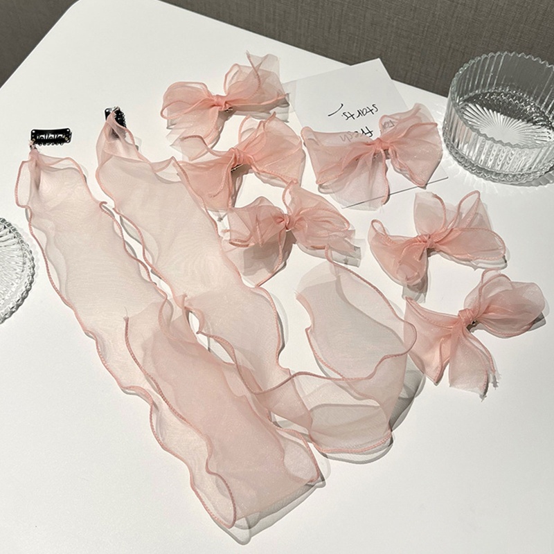 Kẹp Tóc Nơ Dài Màu Sắc Xinh Xắn Dành Cho Nữ