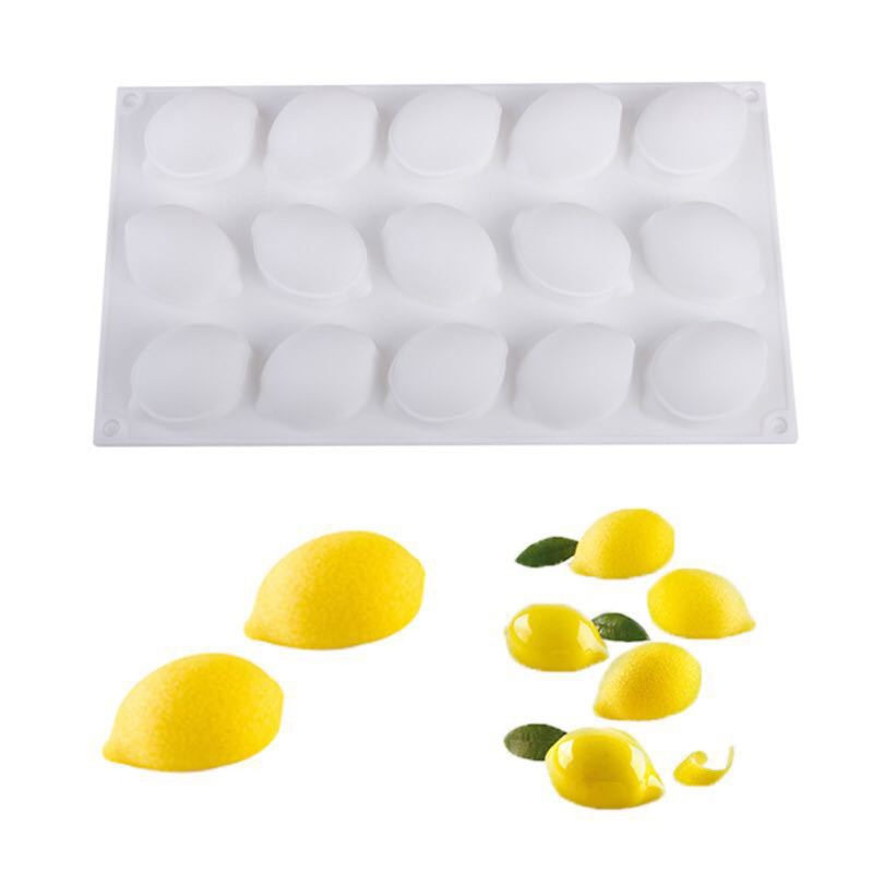 Khuôn Làm Bánh Muffin 15 Ô Hình Quả Chanh Tháo Gỡ Nhanh