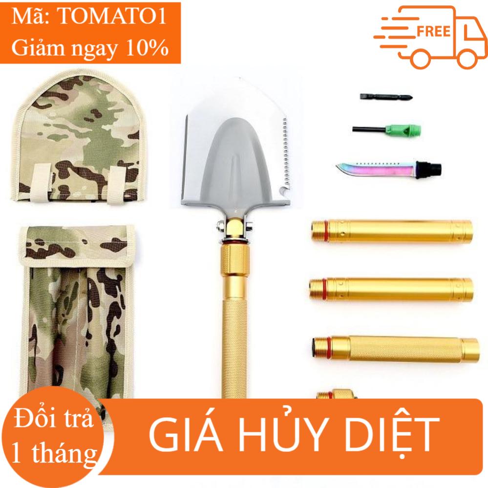 Xẻng làm vườn đa năng - Xẻng quân dụng đa năng cao cấp USA (vàng)