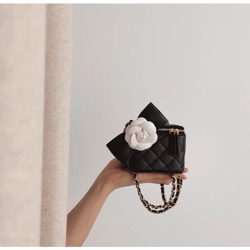 Túi xách nữ hộp mini chanel⚡FREESHIP⚡kèm hoa hàng quảng châu ❤️