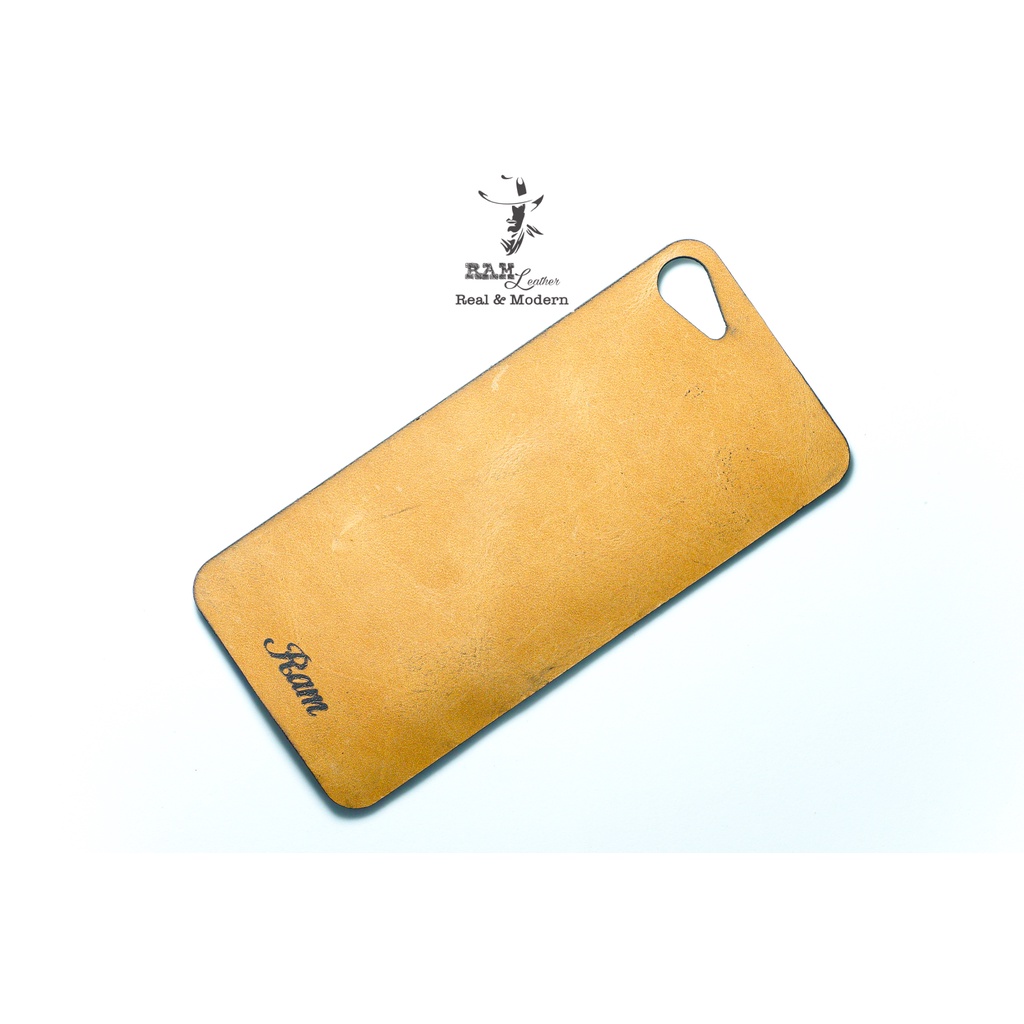 Tấm Dán Lưng Iphone 7 Da Bò Vàng - RAM Leather
