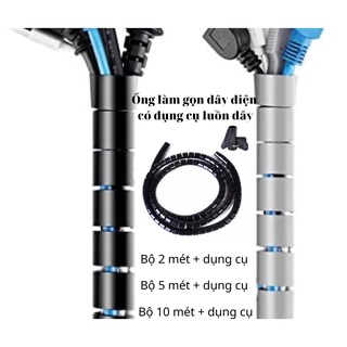 Ống xoắn quấn gọn dây cáp phi 22, làm gọn dây điện, ống ruột gà,dây ruột gà