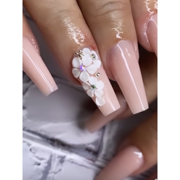 Hoa bột nổi 3D trang trí móng nail :  16.000₫/bông - Bán 2 bông=32.000