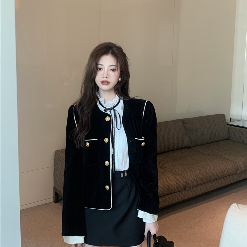 [ORDER+ẢNH THẬT] Set áo nhung dài tay nút bấm sang trọng váy ôm điệu đà Ulzzang siêu đẹp ❤️ | BigBuy360 - bigbuy360.vn