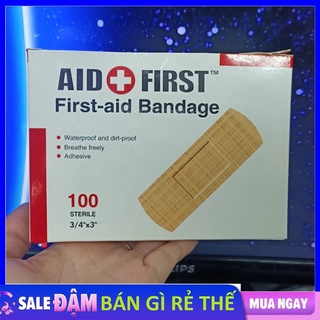 Hộp 100 miếng băng keo cá nhân dán vết thương