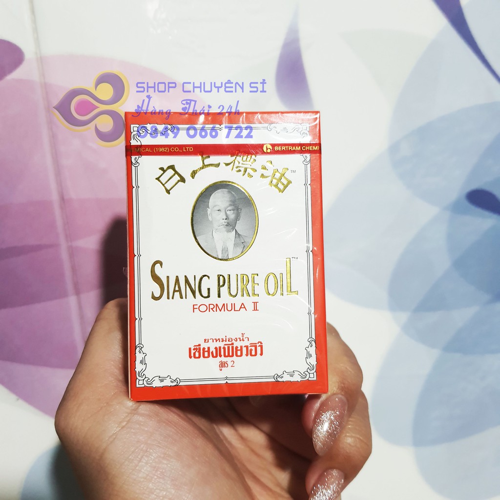 DẦU GIÓ TRẮNG SIANG PURE THÁI LAN CHAI 7CC