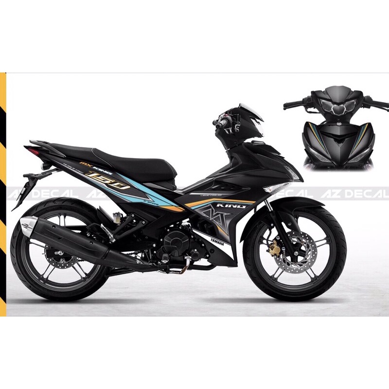 Tem Trùm Exciter 150 Đen Phong Cách King MX( Có Thể Chuyển Làm Tem Rời)