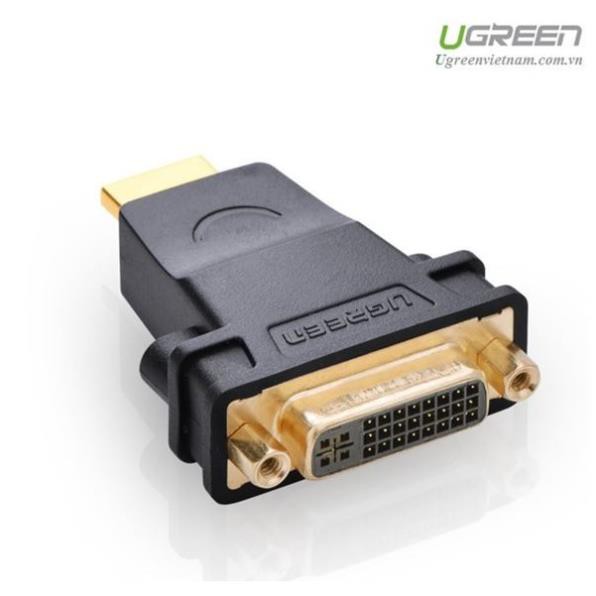 Đầu rắc chuyển đổi HDMI sang DVI-I Ugreen 20123 Cao cấp bảo hành 18 tháng