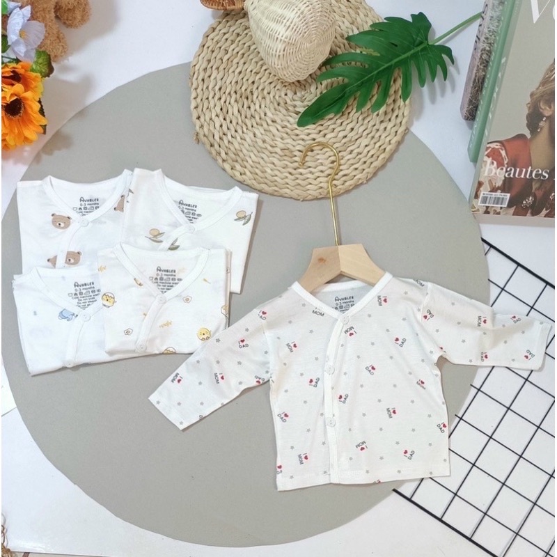 Áo dài tay cho bé sơ sinh vải pettit mềm mịn - mevabe