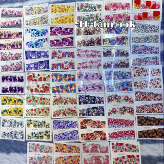 Sticker nước siêu hót sét 40 tấm 55k