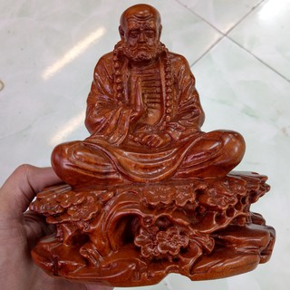 Đạt Ma Ngồi Thiền - Sư Tổ Đạt Ma - Gỗ Hương - Cao 20cm