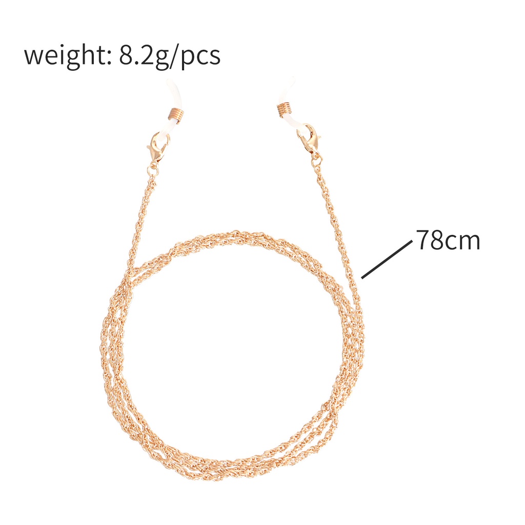Dây Xích Kim Loại Đeo Kính Chống Trượt Thời Trang