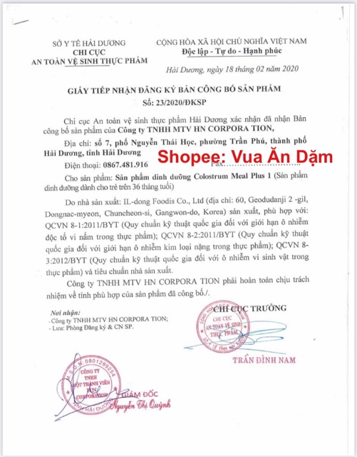 (Date 12/2023) Sữa Non / Men vi sinh ILDONG Hàn Quốc