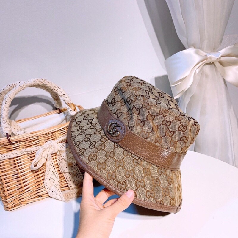 MŨ NÓN GUCCI NÂU BUCKET