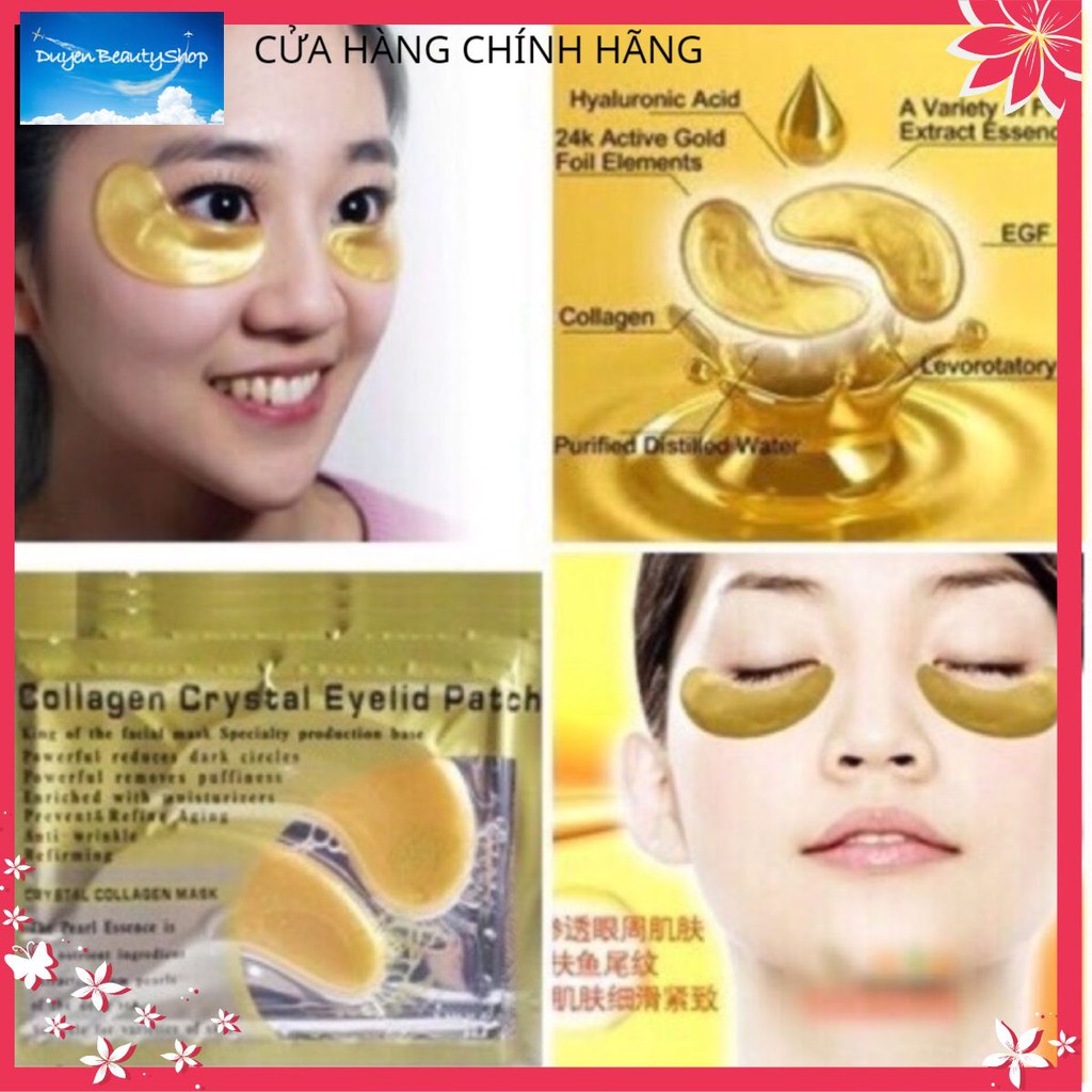 MIẾNG ĐẮP MẮT COLLAGEN TRỊ QUẦNG THÂM VÀ TAN BỌNG MẮT Duyenbeautyshop