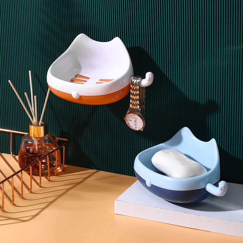 Khay đựng xà phòng, giá đựng xà phòng hình mèo cute