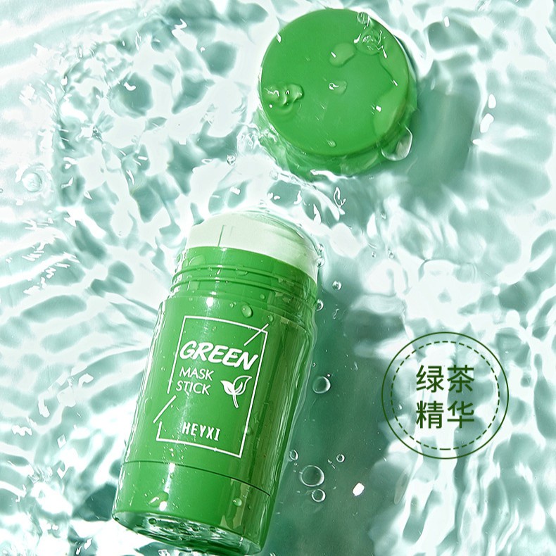 HEYXI Mặt nạ bùn dạng lăn Solid Mask chiết xuất trà xanh cà tím HMN1