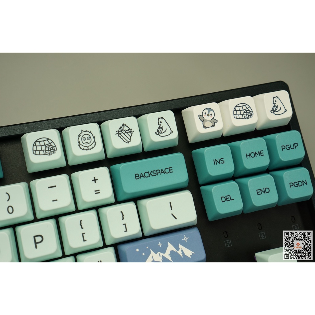 Keycap ICEBERG profile MDA nhựa PBT in Dyesub 146 nút cho bàn phím cơ (Filco, Leopold, IKBC, Edra, keychron)